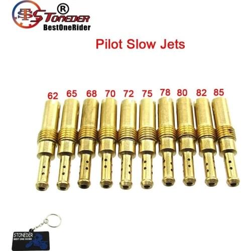 STONEDER Carburetor Pilot Slow Jets #62 65 68 70 72 75 78 80 82 85 For Keihin N424-21 PJ PWK PWM PE PD Carb