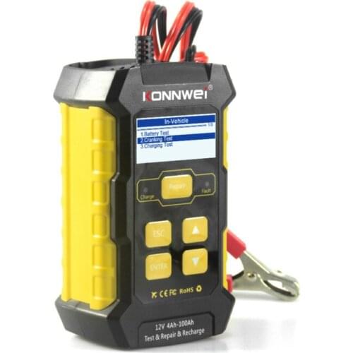 Konnwei new kw510 automobile battery detector automobile battery charger automobile battery repair instrument