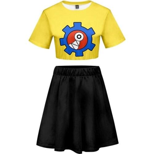 SK8 the Infinity Cosplay Costume Tshirt Skirt Uniform Anime MIYA Short Sleeve Shorts Sport Suits Running Sets Women