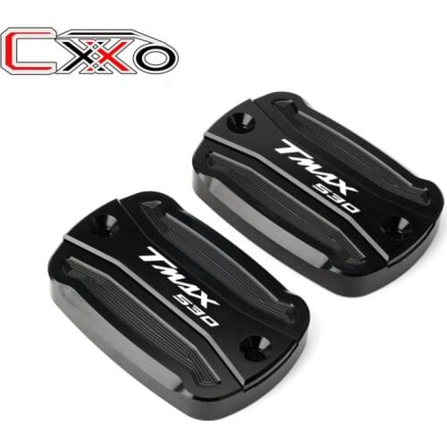 LOGO Tmax 530 CNC Aluminum Brake Fluid Reservoir Cap Cover For Yamaha T Max T-Max 500 2004-2011 tmax 530 DX SX 2012-2019