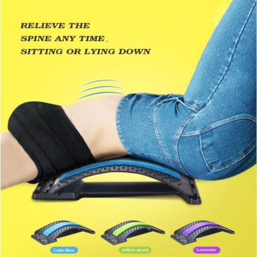 3 Levels Lumbar Relief Back Massage Stretcher Waist Support Spine Trainer Relieve Spinal Equipment Orthopedic Back Stretcher