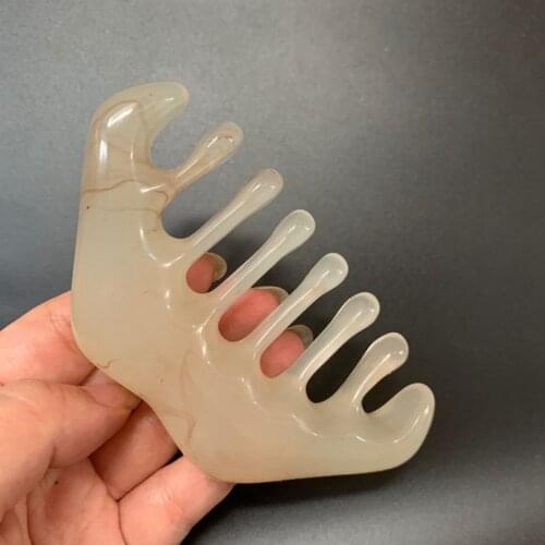 1Pcs Resin Beeswax Guasha Massager Head Meridian Massage Comb Face Neck Acupuncture Therapy Gouache Scraper Scalp Relaxation