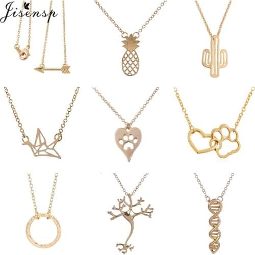 Cute Dog Paw Heart Necklace for Women Fashion Hippie DNA Neuron Brain Nerve Cell Necklace Science Jewelry Men Accessories