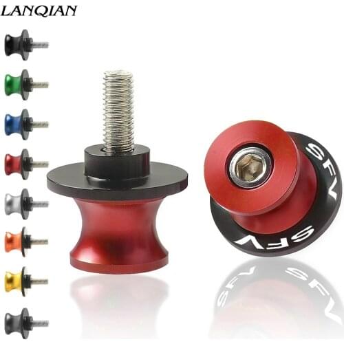 Motorcycle 8MM Swing Slider Spools Stand Screw Swingarm Slider Arm Drop For SUZUKI SFV Gladius 2009 2010 2011 2012 2013 2014