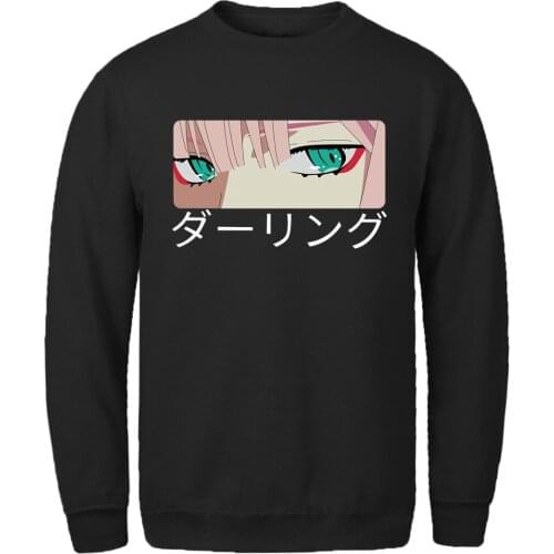 Long Sleeve Mens Sweatshirts Hoodies Darling In The Franxx Fashion Brand Hoody Male Harajuku Pullovers O-neck Supoleron Hombre