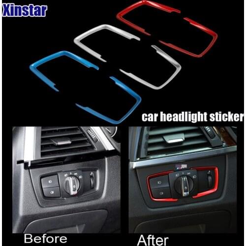 2pcs/lot M power performance car headlight decoration sticker for BMW 1 2 3 4 series 316i gt 320li