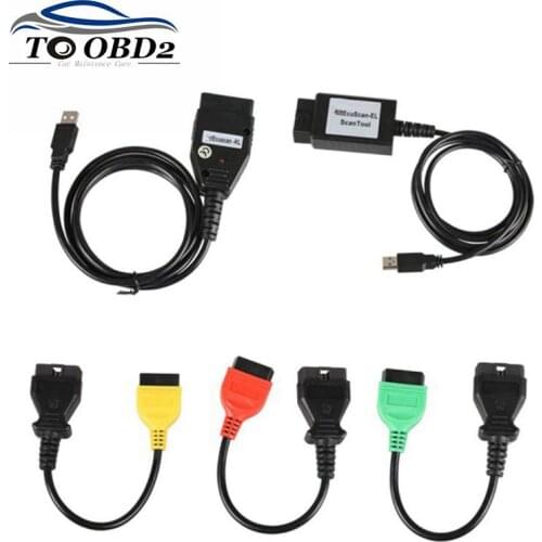 Newest for Fiat ECU Scan Diagnostic Cables FiatECUScan + MultiECUScan work For Fiat / Alfa Romeo / Lancia