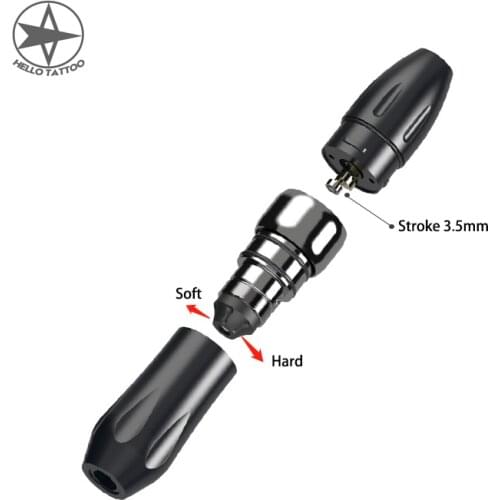 HELLO Original Tattoo Pen Rotary Machine Gun FK Xion Mechanism Soft-Hard Adjustable Permanent Makeup Pen Needle Cartridges