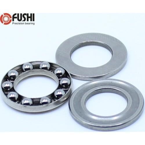 6PC F2-6M F2.5-6M F4-9M F5-10M F6-11M Stainless steel cage Axial Ball Thrust Bearings 2x6x3 2.5x6x3 4x9x4 5x10x4 6x11x4.5 6Pcs