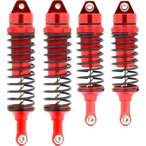 4Pcs Front & Rear All Metal Shock Absorber Damper for 1/10 Traxxas Slash 4x4 4WD Stampede 4x4 Rustler 4x4 VXL Parts