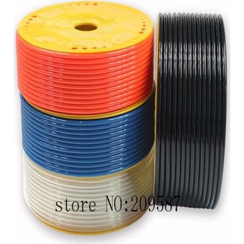 12mm(OD) x 8mm(ID) PU Air Tubing Pipe Hose 5m Black color