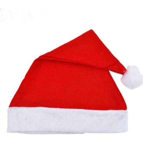 Christmas Santa Claus Hats Santa Claus Costume Christmas Decoration For Kids Adult Christmas Hat 200pcs/lot