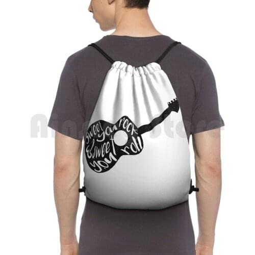 Sweet You Rock Dave Matthews Band Imagery Backpack Drawstring Bag Riding Climbing Gym Bag Dmb Dave Matthews Band Dave