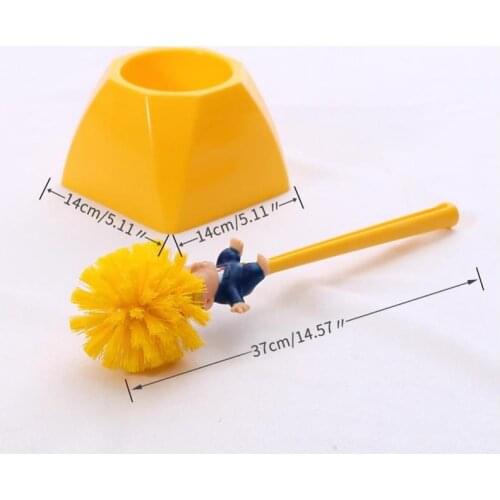 Lovely Creative WC Toilet Brush Donald Trump Bathroom Plastic Cleaning Products Home Hotel Funny Cleaning Brush Accessories