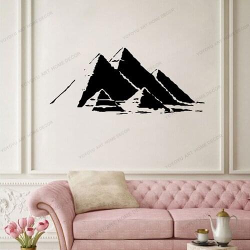 Sacred Symbol Egyptian Pyramids Vinyl Wall Decals Sticker Home Interior Ancient Egypt Wall Decor Mural Housewares CX1028