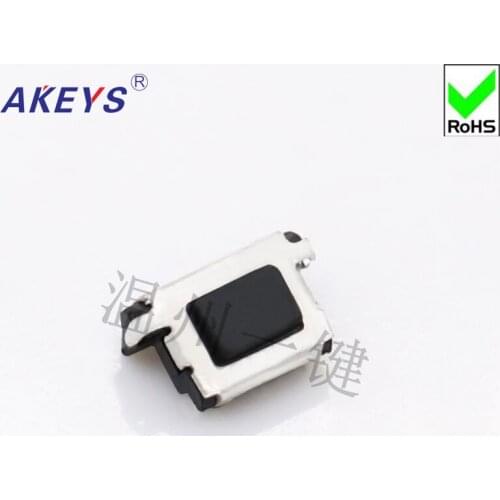 10PCS TS-A021 3*5 Tact switch 3 pin SMD/SMT vertical pressure control switch black button square button