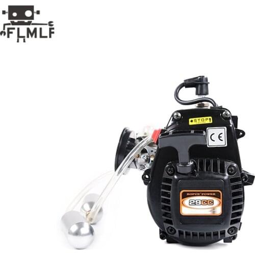 29cc 4 Bolt Gasoline Engine with Booster Pump Kit Fit 1/5 Hpi Rofun Baha Km Rovan Baja Lois 5ive-T DBXL FG GoPed Redcat Car Part