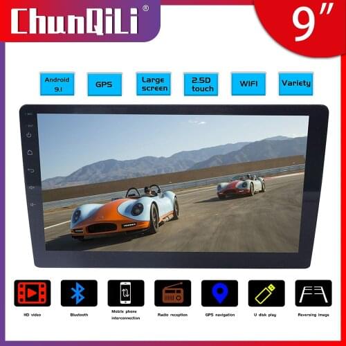 ChunQiLi 2 din Car Radio 9" HD Autoradio Multimedia Player 2DIN Touch Screen Auto audio Car Stereo MP5 Bluetooth USB FM Camera