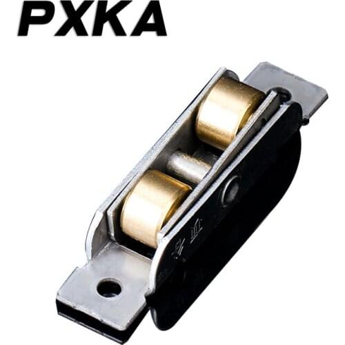 Free shipping 4pcs Stainless steel pure copper plastic steel window pulley 7780/8088 sliding door pulley