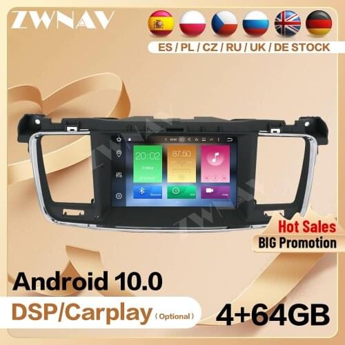 Carplay 2 Din For PEUGEOT 508 2011 2012 2013 2014 2015 2016 2017 Android Player Audio Radio Receiver GPS Head Unit Auto Stereo