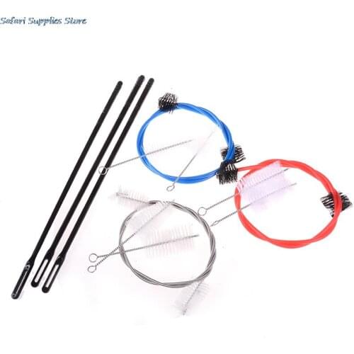Cleaning Stick+ Flexible Brush+Value Mouthpiece Brush Trumpet Maintenance Cleaning Care Kit HOT