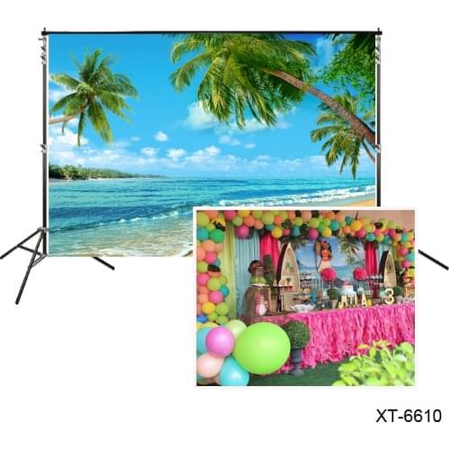 Sea Beach Photography Backdrop Tropical Seaside Moana Maui Birthday Background For Summer Party Themed Wedding Photocall Banner