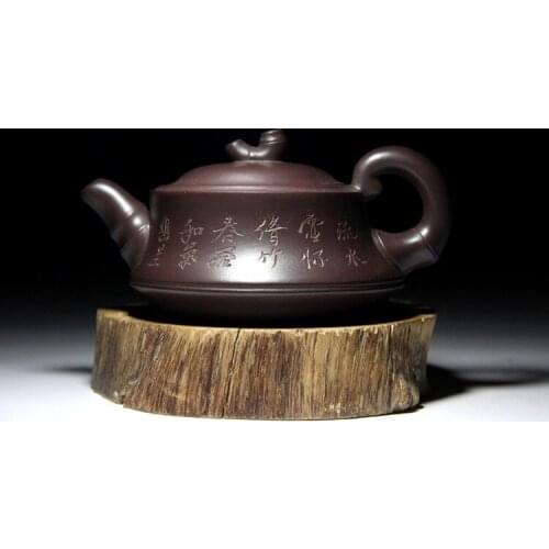 Pot Famous Artist Chen Xinming Handicraft Product Bamboo Section Purple Sand Teapot Travel Tea Set Gift Customization