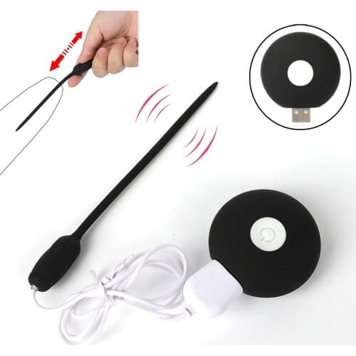 20 Speeds Remote USB Charging Catheter Sounds Penis Plug Vibrating Urethral Dilators Vibrator Adult Sex Toys for Men Masturbator