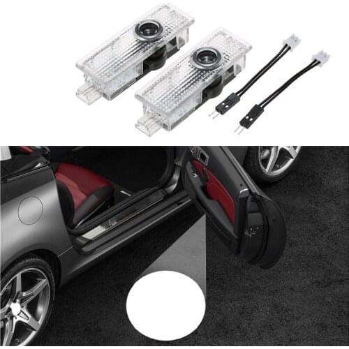 2pcs Emblem Projector Lamps For Land Rover Range Rover Discovery 3 4 Freelander 2 Car Door Welcome Lights LED Decor Accessories