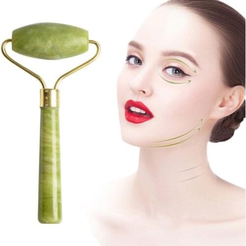 Natural Jade Massage Roller Guasha Board SPA Scraper Stone Facial Anti-wrinkle Treatment Body Facial Massager Skin Care Tools