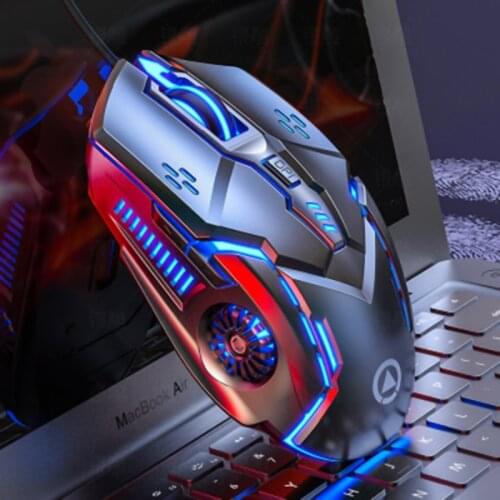 RGB With 7Colors Gaming Mouse USB Gamer Mouse Mute Mice 6 Buttons 3200DPI For Computer PC Laptop Mouse Lighting YINDIAO Wired