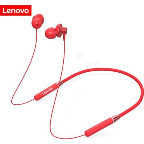 Original Lenovo HE05 Bluetooth Headset Neckband Sports Earplugs Noise Reduction with Microphone Waterproof Wports Earphone