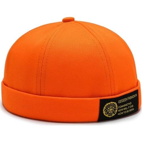 Novelty Fold Skullcap Retro Men Sailor Cap Adjustable Winter Hat Women Warm Rolled Cuff Bucket Cap Brimless Hat Bonnet Beanies