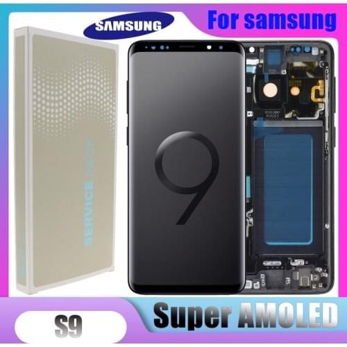 Original Super AMOLED 5.8"S9 LCD display For Samsung Galaxy S9 G960f G960 Lcd Display With Touch Screen Digitize + Service pack