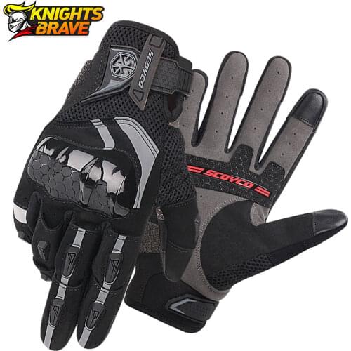 Men Motorcycle Gloves Outdoor Breathable Motorbike Motocross Racing Gloves Protective Gears SummerTouch Screen Guantes Moto