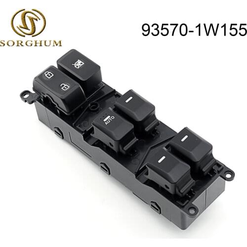 93570-1W155 Front Left Electric Power Window Console Switch For Hyundai 2012-2015 Rio Pride 93570-1W150 935701W155