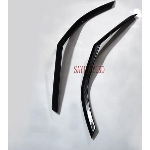 FIT For Hyundai Santa Fe 2019 2020 Chrome Rear Light Lamp Cover Sticker Decoration Trim Tail Light Eyebrow Strips Accessories