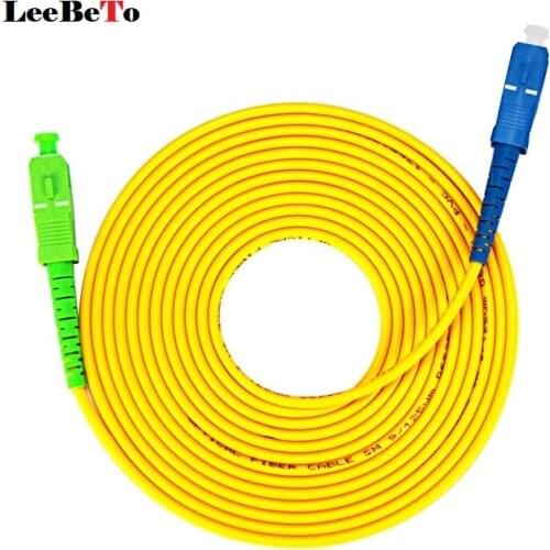 SC/UPC to SC/APC Fiber Optic Patch Cord Cable 1m/3m/5m/10m/20m/30m Jumper Single Mode Simplex Fiber Optic Patch Cord