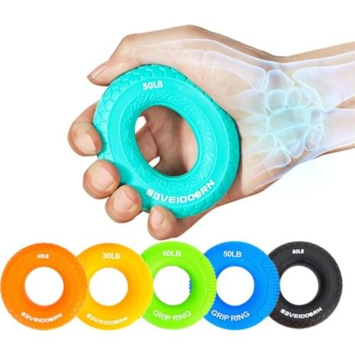 Hand Gripper Grip Silicone Ring Hand Resistance Band Finger Stretcher-Exercise Forearm Wrist Training Carpal Expander