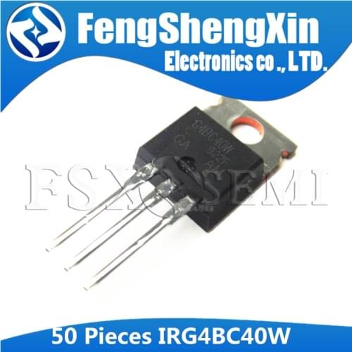 50pcs IRG4BC40W TO220 G4BC40W TO-220 IRG4BC40 IGBT 600V 40A TRANSISTOR