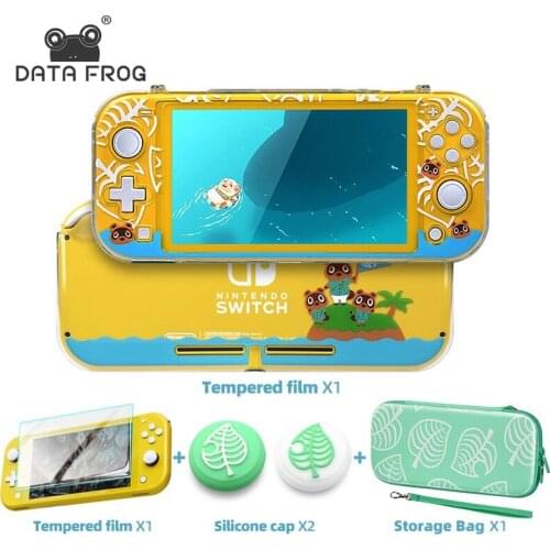 Data Frog Transparent Full Protective Cover for Nintendo Switch Lite Console Animal Protection Case for Switch Lite Accessories