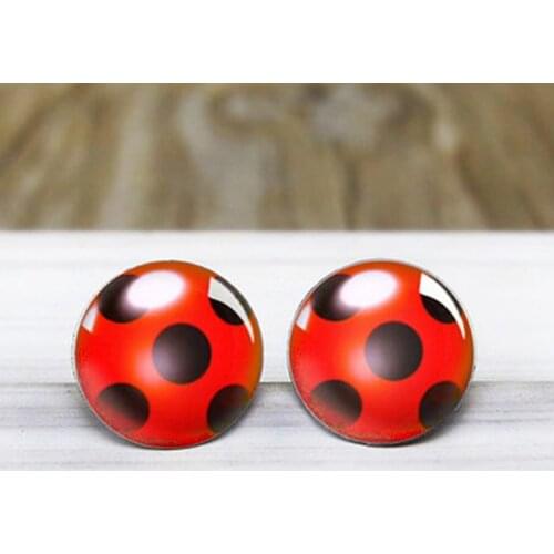 2021 New Arrival Ladybugs Insect Stainless Steel Plated Earrings Jewelry Cute Ladybbug Stud Earrings Handmade Jewelry Gifts