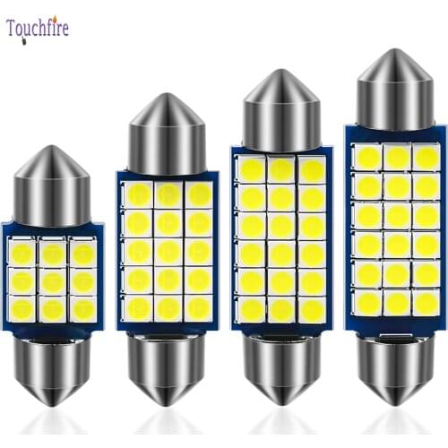 10pcs Festoon C5W Interior Light 31/36/39/41mm LED Car Bulb 3030 LED 15SMD Auto Reading Dome Light License Plate Light Wholesale