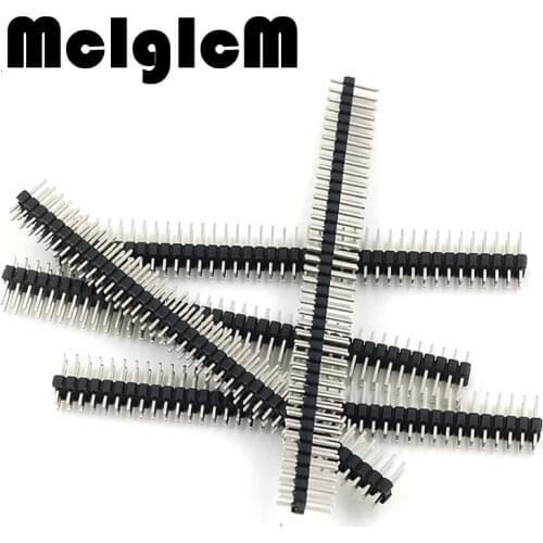 200pcs/lot 2.54mm 2 x 40 Pin Male Double Row Pin Header Strip pin header double row Free shipping