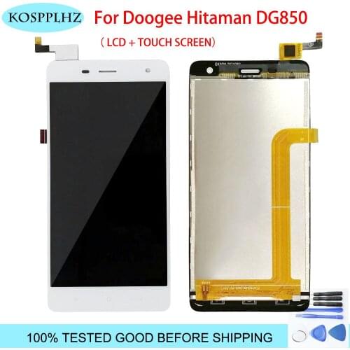 5.0 inch For Doogee Hitaman DG850 LCD Display Touch Screen Digitizer Assembly High Quality For Doogee DG850 LCD Screen +Tools