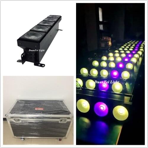 6pcs+Flightcase) LED Blinder COB Stage Event Matrix led light RGB Pixel Matrix Blinder LED 5x30W