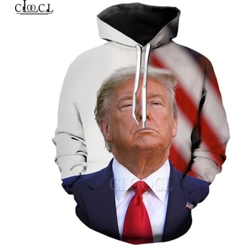 CLOOCL Donald Trump America President Hoodies 3D Print Mens Women Fashion Hot Selliing Sweatshirt Casual Hip Hop Streetwear Tops