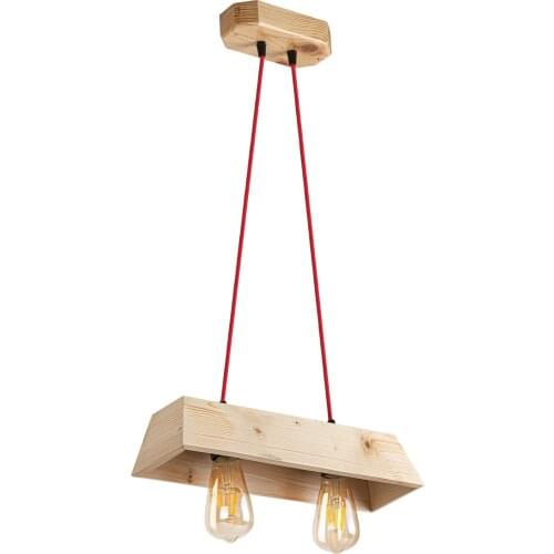 Nordic wood pendant lights LED Modern pendant lamps dining living room kitchen office Cafe long strip hanging lamp