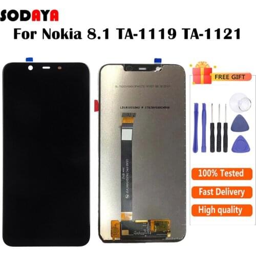 Display For Nokia 8.1 LCD Display With Touch Screen Digitizer Assembly Free Shipping