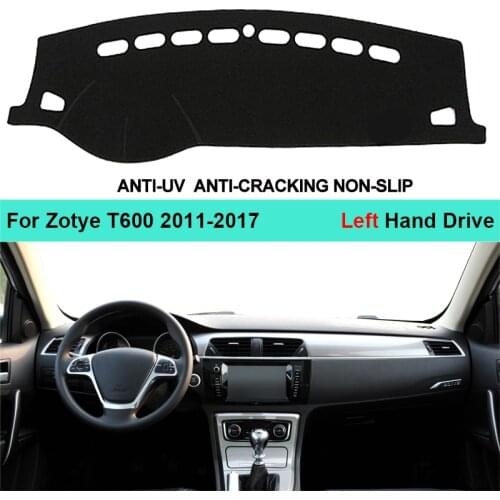 For Zotye T600 2011 2012 2013 2014 2015 2016 2017 2 Layers Car Inner Dashboard Cover Carpet Cape Auto Sun Shade Dashmat Rug